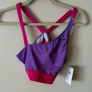 Nike Pink and Purple Swim Top XL - NWT